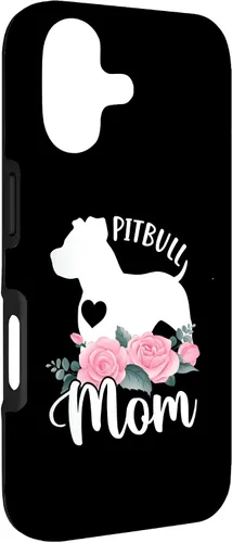 Vista 3 de Pitbull Mom Pitbulls Dog Cooler Saying Case for iPhone 17