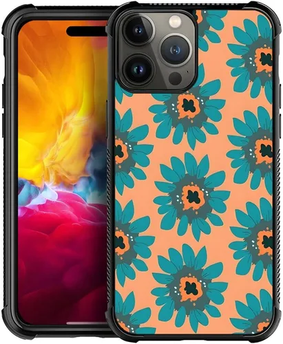 Vista 19 de Funda compatible con iPhone 15 Pro Max, 4 fundas de libélula en las cuatro esquinas con parachoques a prueba de golpes antideslizante funda
