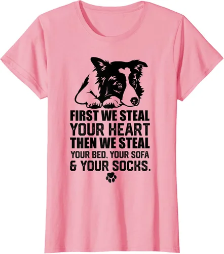 Vista 14 de Border Collie Steal Your Heart Steal Your Bed - Camiseta de sofá, Gris