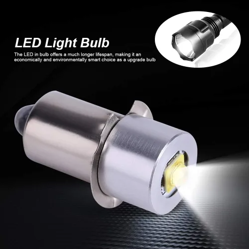 Vista 3 de Linterna de 18 V Super brillante LED reemplazo bombilla actualización, luz de trabajo de emergencia, antorchas de alto brillo 5W 6-24V P13.5S