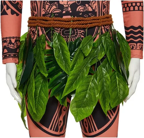 Vista 5 de Camisetas de tatuaje Pantalones Adultos Hombres y Mujeres Cosplay Trajes Ropa con Faldas de Hoja