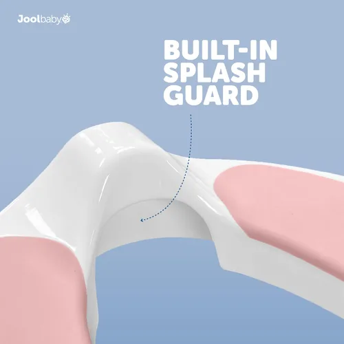 Vista 4 de Jool Baby Asiento de entrenamiento para ir al baño para niños y niñas con asas, se adapta a inodoros redondos y ovalados, antideslizante