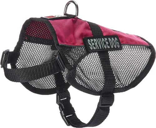 Vista 17 de Dogline Chaleco para perro de servicio, 17 x 21 pulgadas, rojo