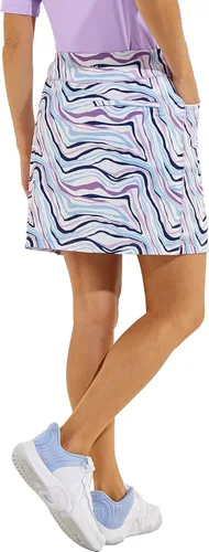 Vista 6 de Coolibar Falda pantalón corta de rendimiento UPF 50+ para mujer, protección solar