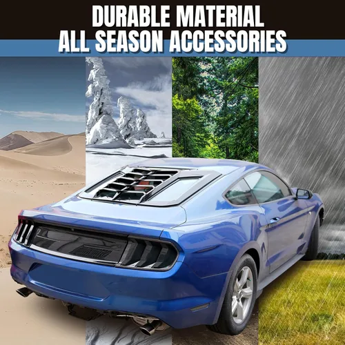 Vista 8 de HAKA TOUGH Cubierta de lámpara de luz trasera + marco de luces traseras para Ford Mustang 2018 2019 2020 2021 luces traseras marco biseles anillo