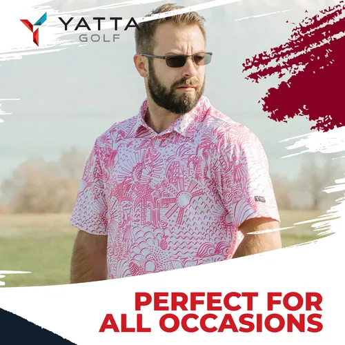 Vista 8 de YATTA GOLF Standout Performance - Polos de golf para hombre