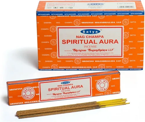 Vista 11 de Satya Sai Baba Nag Champa - Conos incienso, paquete de 6 (12 conos con soporte cada uno)