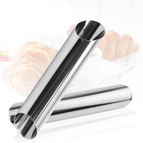 Vista 9 de DOITOOL Molde de bocina de rollo de pastelería de gran tamaño, moldes cilíndricos de cuerno de crema de acero inoxidable, antiadherentes, moldes