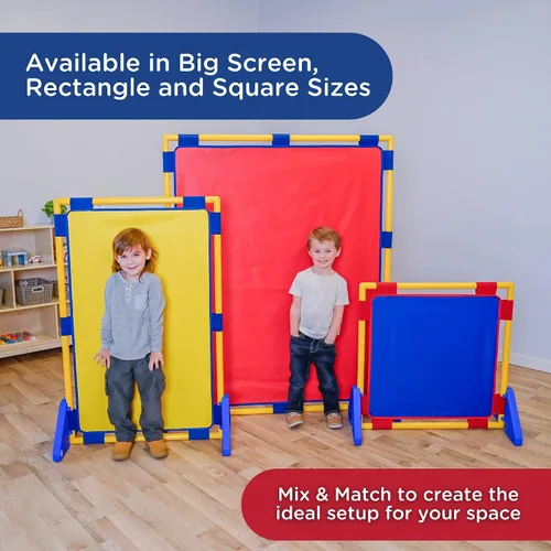 Vista 6 de Children's Factory Panel de Juego de Pantalla Grande, Divisor de Habitación para Niños, Pantalla de Privacidad para Aula, Almendra Water-Resistant