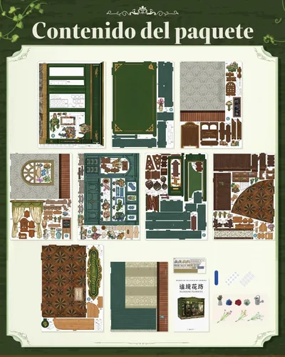 Vista 9 de Cutefun Kit de rincón de libros – Kit de rincón de librería en miniatura para adultos y adolescentes, rompecabezas de madera 3D con luz LED, regalos