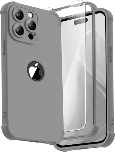 Vista 107 de ORETECH Funda para iPhone 11, con [2 protectores de pantalla de vidrio templado] [prueba de caídas de grado militar de 10 pies]