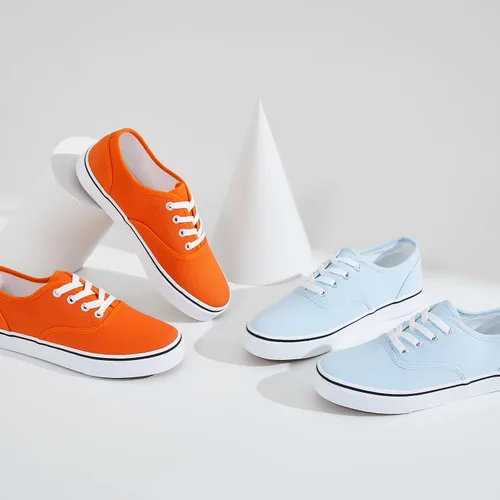 Vista 9 de Tenis de lona para mujer, de corte bajo, para caminar y correr