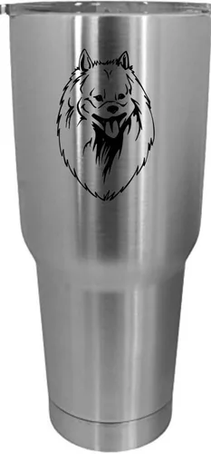 Vista 210 de Cairn Terrier - Vaso grabado con temática de perro, 30 onzas