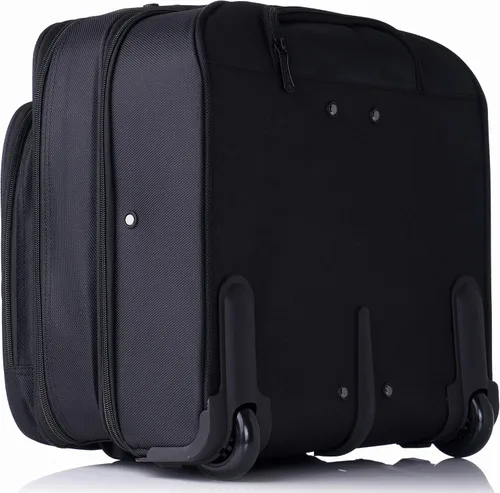 Vista 8 de Alpine Swiss Maletín con ruedas para laptop con ruedas para llevar durante la noche, cuaderno de hasta 15.6 pulgadas, lleva archivos de tamaño legal