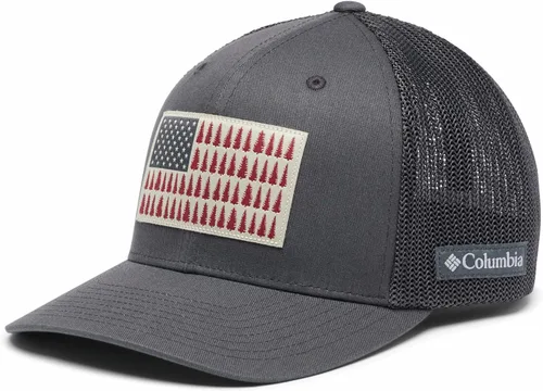 Vista 9 de Columbia Bola de malla unisex con bandera de árbol Verde oliva/azul marino universitario