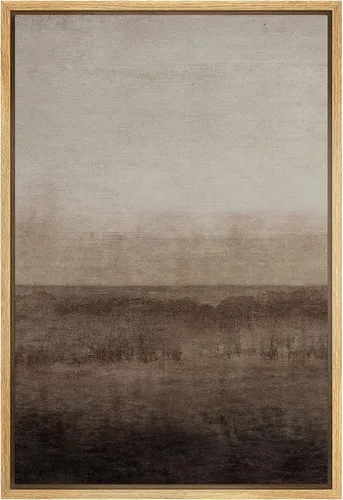 Vista 17 de SIGNFORD Lienzo enmarcado para pared, acuarela pastel, morado, luna, cielo, naturaleza, ilustraciones de área silvestre, arte moderno, vibrante