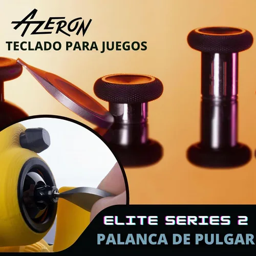 Vista 3 de AZERON Paquete de teclado – Teclado programable con una mano – Joystick Elite efecto Hall y 30 teclas programables, soporte magnético y cintas