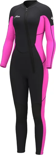 Vista 6 de Hevto Wetsuit Women 3/2mm Neoprene Front Zipper for Surfing Diving