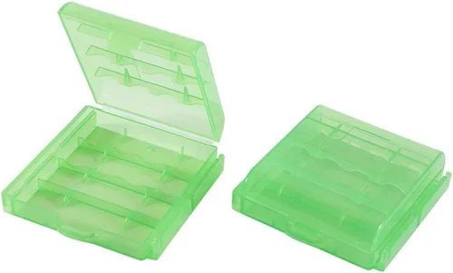 Vista 6 de Caja de almacenamiento de batería de plástico duro transparente multifuncional para batería AA/AAA