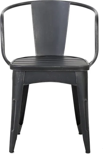 Vista 5 de Juego de mesa y sillas para exteriores 3 unidades, Castro, Negro