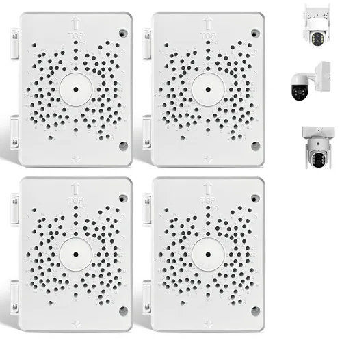 Vista 16 de Caja de conexiones para cámara de seguridad, soporte para cámara de Negro 4 paquetes