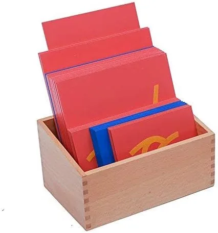 Vista 4 de DANNI Juguetes para bebés Montessori Language Lower Case Papel de lija Letras Cursiva Tablero de Rastreo Temprano Preescolar Cumpleaños
