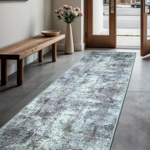 Vista 49 de GLN Rugs Bohemian - Troy - Alfombra de felpilla lavable a máquina, bohemio, lavable, antideslizante, alfombra de área de felpilla de pelo bajo