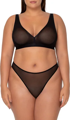 Vista 5 de Smart & Sexy Bralette de malla transparente para mujer