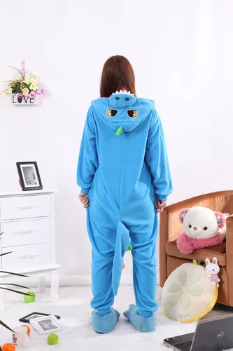 Vista 2 de Honeystore, piyama de disfraz de dinosaurio para Halloween, una pieza, unisex