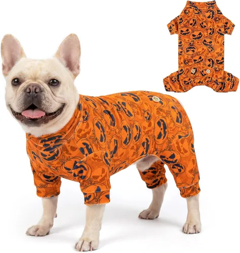 Vista 9 de KYEESE - Pijama de terciopelo para perros pequeños para uso diario, ardilla
