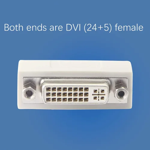 Vista 4 de YOUCHENG Acoplador DVI hembra a hembra, extensor de señal de cable serie DVI24+5/DVI-I, para extender y conectar dos cables DVI (paquete de 2)