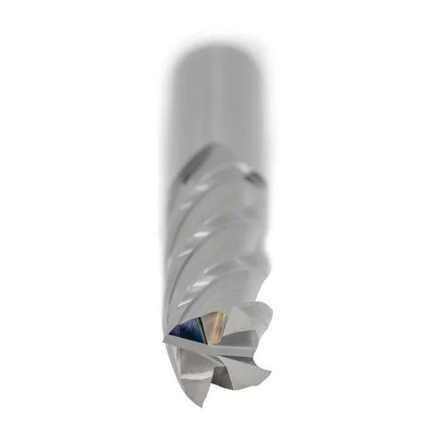 Vista 2 de 102983 - Molinillo de extremo de carburo de 1/4 pulgadas de diámetro x 1/4 pulgadas, vástago de 4 fluidos de longitud larga serie azul