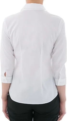 Vista 4 de LEONIS Camisa elástica de fácil cuidado para mujer