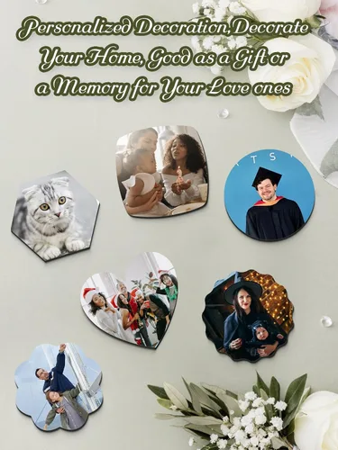 Vista 4 de GEHECRST Imanes de nevera con foto personalizada, imán para refrigerador, imagen colorida personalizada, imanes de pizarra blanca