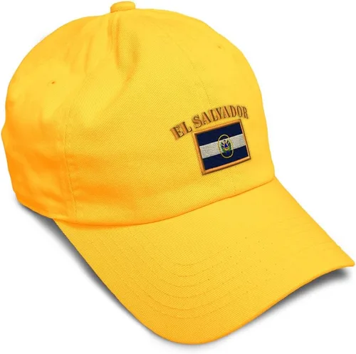 Vista 20 de Speedy Pros Sombrero de béisbol suave bordado papá sombrero El Salvador bandera bordado hombres y señoras gorra de béisbol algodón