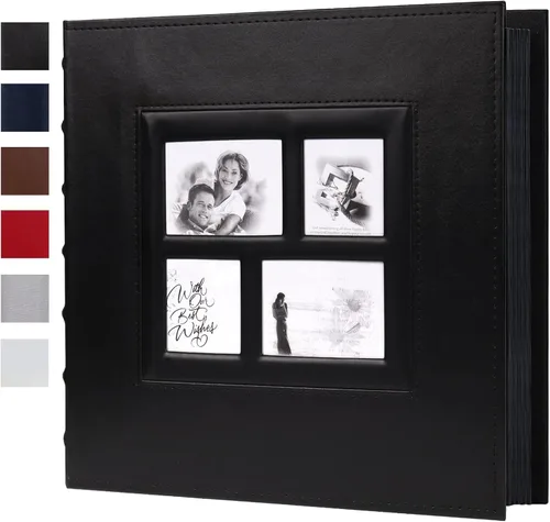 Vista 12 de Álbum de fotos RECUTMS autoadhesivo magnético DIY (hazlo tú mismo) de manualidades con 60 páginas, 13.3 x 13.4 pulgadas, para fotos de 8x10, 6x8