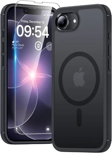 Vista 70 de TAURI Funda para iPhone 17, antiamarilleamiento con protector de pantalla, protección de grado militar, a prueba de golpes, delgada para iPhone 17