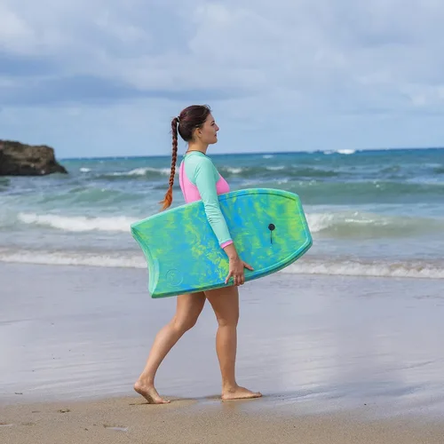 Vista 3 de ATUNAS Tablas de cuerpo, 33 a 43 pulgadas, bodyboard para playa con correa de muñeca, espuma sólida de PE/EVA impermeable de celda cerrada, surf