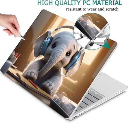 Vista 5 de Tuiklol Funda para portátil Microsoft Surface Go 3/2 / 1 de 12.4 pulgadas, carcasa rígida de plástico con protector de pantalla y cubierta Keyborad