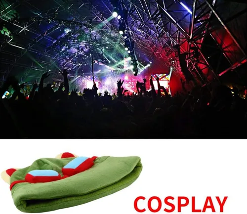 Vista 4 de Gorro de punto para fiesta de cosplay hecho a mano para invierno adultos niños vacaciones Halloween fiesta divertido para cosplay