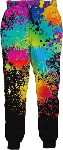 Vista 2 de UNIFACO. Pantalones deportivos unisex con estampado digital 3D con cordón
