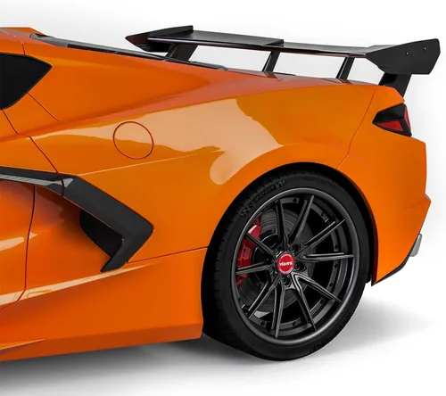 Vista 5 de Vicrez Alerón trasero de fibra de carbono de ala alta vz102208 Compatible con Chevrolet Corvette C8 2020-2026