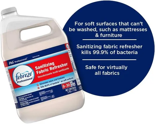 Vista 6 de P&G Professional - 37000721366 Febreze - Refrescante profesional de telas desinfectantes, repuesto desinfectante a granel para todas las telas