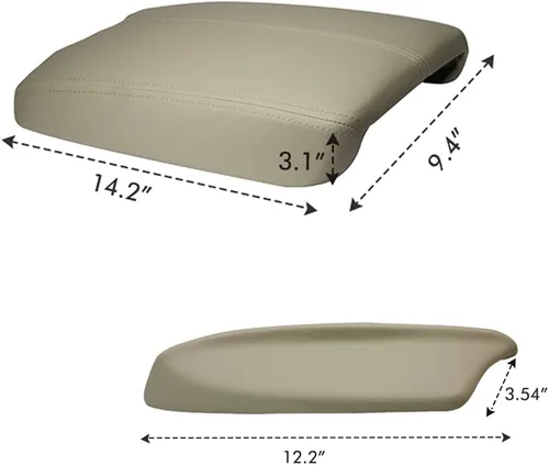 Vista 7 de A ABIGAIL Compatible con Accord Sedan 2008, 2009, 2010, 2011, 2012, cubierta de reposabrazos de consola central y reposabrazos de paneles de puerta