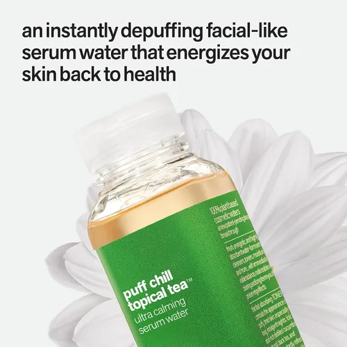 Vista 2 de Facewater Puff Chill Té tópico Ultra Calmante Suero Agua