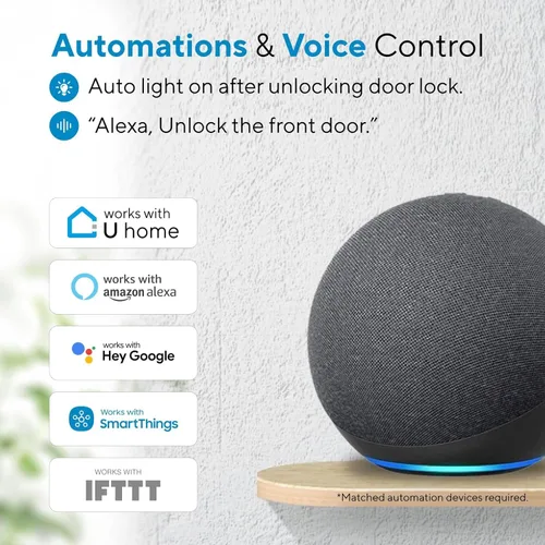 Vista 7 de ULTRALOQ Cerradura Inteligente de Puerta NFC Upgrade Bolt 2025, Cerrojo WiFi Integrado 6-en-1 Teclado de Entrada sin Llave y Sensor de Puerta