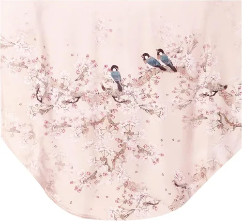 Vista 4 de Pijama de seda 100% para mujer, bata de baño de seda para mujer, bata de kimono de seda, bata de baño con mangas de muñeca, patrón floral