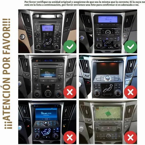 Vista 2 de Para Hyundai Sonata 2011-2014 Tesla Style Car CarPlay Android Navegación Automática Estéreo GPS Radio Cámara Inversa 9.7 "IPS Pantalla Táctil