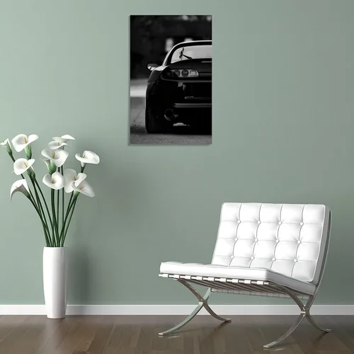Vista 5 de Póster de automóvil en blanco y negro Mk4, pósteres de lona decorativos para habitación, estética, decoración de dormitorio, arte de pared, oficina
