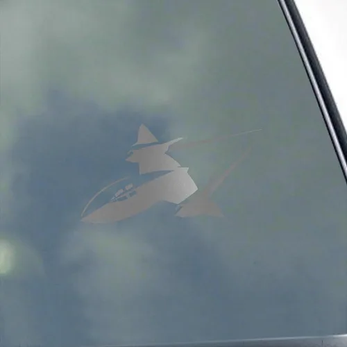 Vista 7 de SR-71 Blackbird Pilot - Calcomanía de vinilo de KLO Graphics Reconnaissance Aircraft Flight Crew A-12 SR71 A12 Sled Habu Negro mate